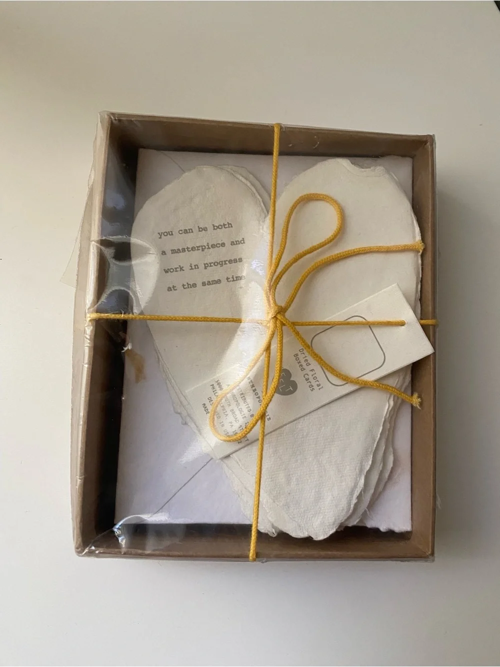 Heartfelt by Anthropologie dries floral boxes card set new masterpiece and work